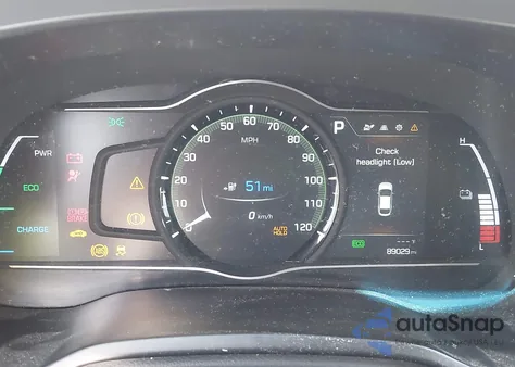 2018 Hyundai Ioniq Electric z USA, uszkodzony, nr VIN KMHC75LH3JU028923